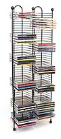 Atlantic Nestable 6370-5079 100 X Cd Media Storage Rack - Gunmetal