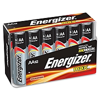 Energizer Aa-size Alkaline Battery Pack - 2850 Mah - Aa - Alkaline - 1.5 V Dc - 12 / Pack E91fp-12