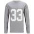 Wood Wood Men's Gerrit Long Sleeve Top - Light Grey Melange