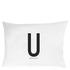 Personal Pillowcase from Danish brand Design Letters. The monochrome pillowcase features vintage typography created by renowned Danish architect Arne Jacobsen.The white pillowcase, crafted from 100% cotton, features the personal upper case letter on the front and ?Good Night? printed on the back. The pillowcase fastens with a zipper closure and will add a minimalist accent to the bedroom.Features:Personal Pillowcase from Danish brand Design LettersThe monochrome pillowcase features vintage typography created by renowned Danish architect Arne JacobsenFits a standard sized pillow100% cottonUpper case letter on the front?Good Night? printed on the backZipper closureDimensions: H: 70cm x W: 50cm