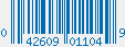 UPC bar code 042609011049