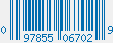 UPC bar code 097855067029