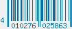 EAN bar code 4010276025863