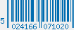 EAN bar code 5024166071020