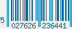 EAN bar code 5027626236441