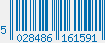 EAN bar code 5028486161591