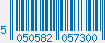 EAN bar code 5050582057300