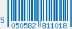 EAN bar code 5050582811018