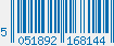 EAN bar code 5051892168144