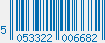 EAN bar code 5053322006682