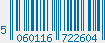 EAN bar code 5060116722604