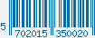 EAN bar code 5702015350020