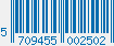 EAN bar code 5709455002502