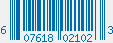 UPC bar code 607618021023