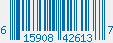 UPC bar code 615908426137