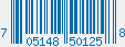 UPC bar code 705148501258