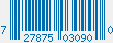 UPC bar code 727875030900