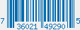 UPC bar code 736021492905