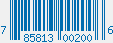 UPC bar code 785813002006