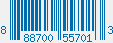 UPC bar code 888700557013