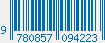 ISBN bar code 9780857094223