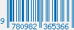 ISBN bar code 9780982365366