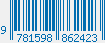 ISBN bar code 9781598862423