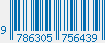 ISBN bar code 9786305756439